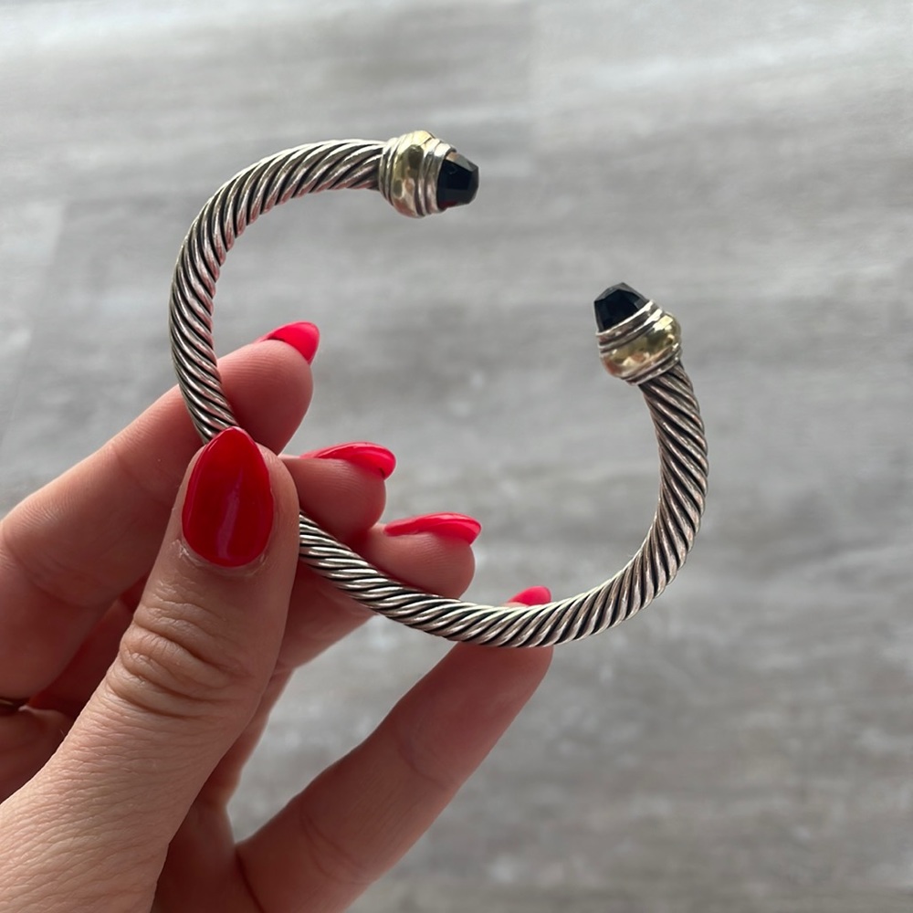 5mm Cable Classics Bracelet with Semiprecious Stone